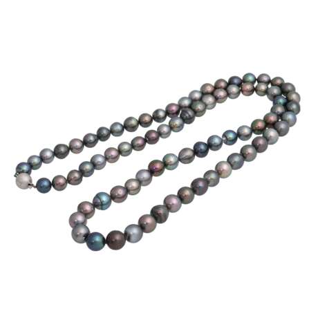 Long Tahitian pearl necklace, - photo 3