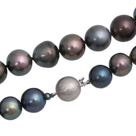 Long Tahitian pearl necklace, - photo 4