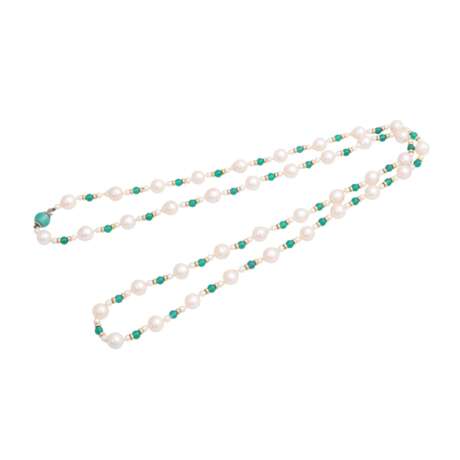 Set of two long beaded necklaces, - фото 3