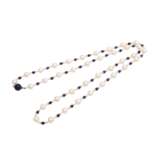 Set of two long beaded necklaces, - фото 4