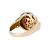 Ring with coral and 3 octagonal diamonds, - Foto 3