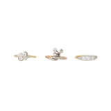 Set of 3 diamond rings, - photo 2