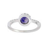 Ring with iolite and diamonds together ca. 0,12 ct, - фото 4