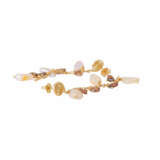 Long earrings with opals and freshwater cultured pearls, - фото 4
