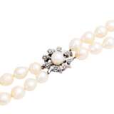 Long double row pearl necklace - фото 4