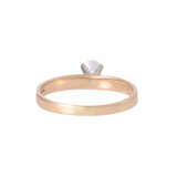 Solitaire ring with oval diamond of ca. 0,5 ct, - Foto 4