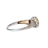 Solitaire ring with old cut diamond ca. 1 ct, - photo 3