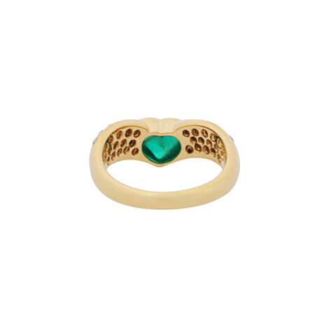 WEMPE ring with emerald and diamonds, - photo 3