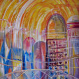 “THE CITY OF LIGHT” Canvas Oil paint Mythological 2002 - photo 1