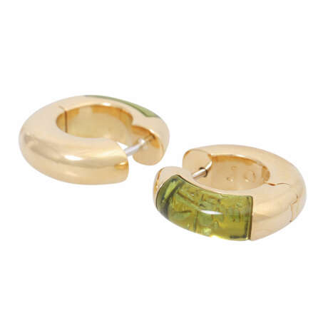 JOOP Pair of Creoles mit Peridots, - Foto 3