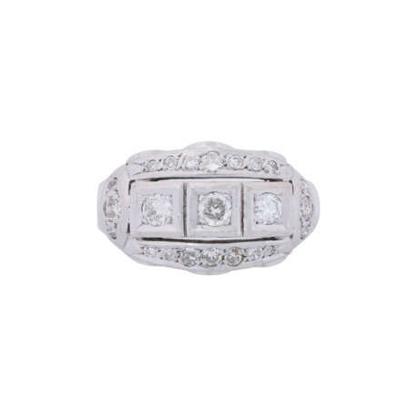 Ring with diamonds total ca. 0,60 ct, - photo 2