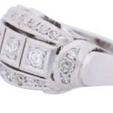 Ring with diamonds total ca. 0,60 ct, - Foto 3