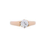 Solitaire ring with old ship diamond of ca. 1 ct, - Foto 2