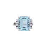 Ring with fine aquamarine ca. 12 ct - Foto 2