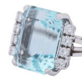 Ring with fine aquamarine ca. 12 ct - фото 3