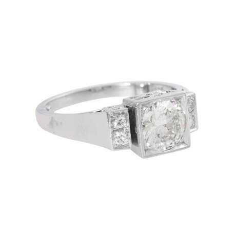 Art Deco ring with diamond approx. 1 ct, - фото 1