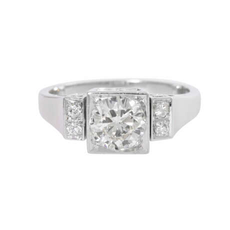 Art Deco ring with diamond approx. 1 ct, - фото 2