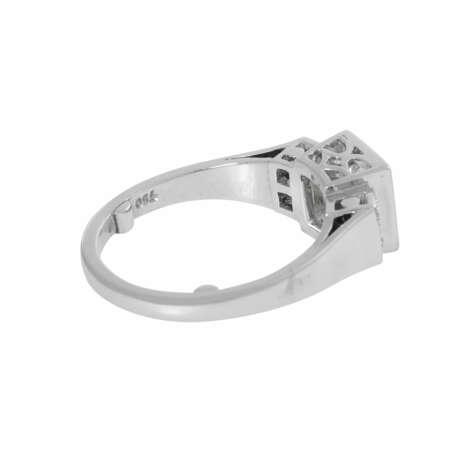 Art Deco ring with diamond approx. 1 ct, - фото 3