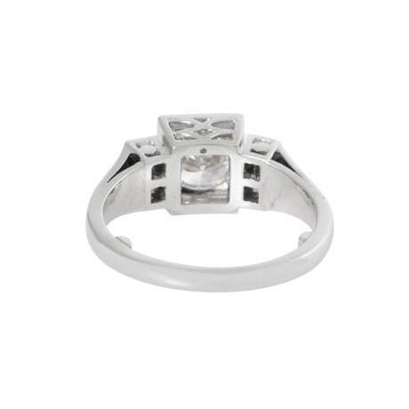 Art Deco ring with diamond approx. 1 ct, - фото 4