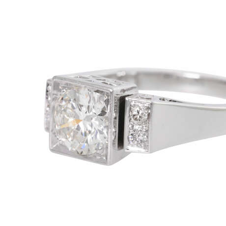 Art Deco ring with diamond approx. 1 ct, - фото 5