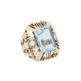 Extravagant ring with aquamarine of about 16 ct. - Foto 1