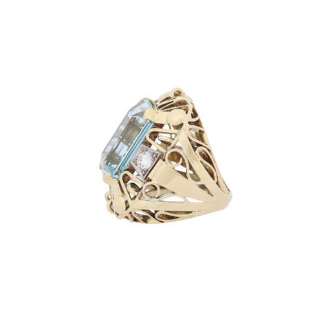 Extravagant ring with aquamarine of about 16 ct. - photo 4