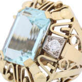 Extravagant ring with aquamarine of about 16 ct. - Foto 5