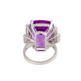 Ring with fine amethyst and diamonds - photo 4