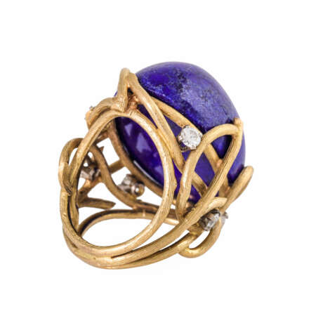 Ring with large lapis lazuli cabochon - photo 3