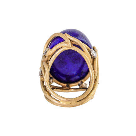 Ring with large lapis lazuli cabochon - фото 4