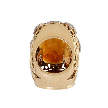 Ring with large citrine ca. 40 ct - фото 4