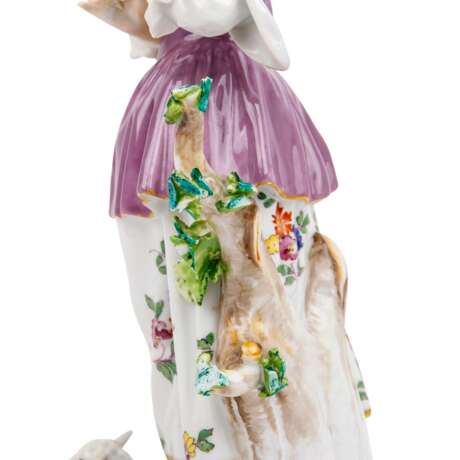 MEISSEN "Musician shepherdess with flute and shepherd with bagpipes" 1814-1860 - фото 4