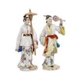 MEISSEN, two figures from the series "Foreign Peoples", 20th c. - Foto 1