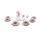MEISSEN "Coffee service with purple painting" 1924-1934 - Foto 1