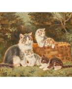 Бенно Кёгль. KÖGL,BENNO (1892-1973) "Family of Cats