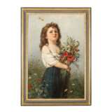 EPP,RUDOLF (1834-1910) "Girl with meadow flowers". - фото 2