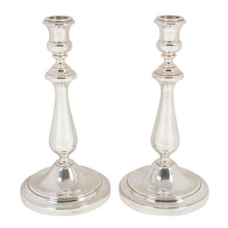 CHRISTOFLE "Pair of table candlesticks" 20.c. - photo 1
