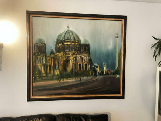 Berliner Dom Canvas on the subframe Oil on canvas Expressionism Architectural landscape Germany 2010 - photo 2