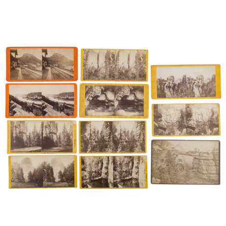 KRONE, HERMANN (Breslau 1827-1916 Laubegast), 11 photographs "Saxon Switzerland" & "Giant Mountains", - photo 1