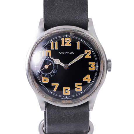 MOVADO vintage aviator men's wrist watch. - фото 1