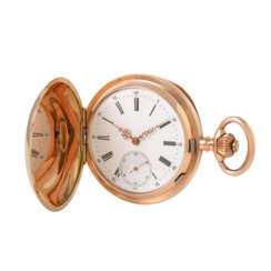 LE FILS DE L. BRAUNSCHWEIG & CIE. antique Chronométre No. 527 half second jump pocket watch.