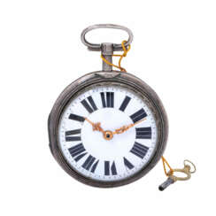 Antique anonymous spindle pocket watch ca. 1st half 19th century.