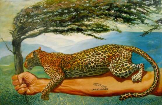 “Jaguar” Canvas Oil paint 398 2017 - photo 1