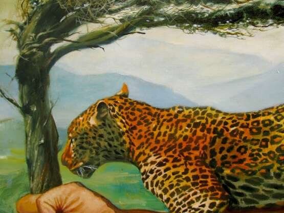 “Jaguar” Canvas Oil paint 398 2017 - photo 2