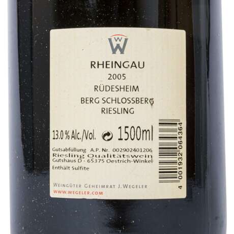 WEINGUT WEGELER 1 magnum bottle RÜDESHEIMER BERG ROTTLAND 2005 - фото 3