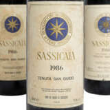 TENUTA SAN GUIDO 4 bottles of SASSICAIA 1986 - фото 2