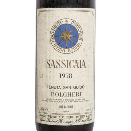 TENUTA SAN GUIDO 1 bottle of SASSICAIA 1978 - фото 2