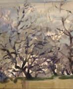 Vasiliy Ponikarov (né en 1929). Вечерние деревья / Evening trees