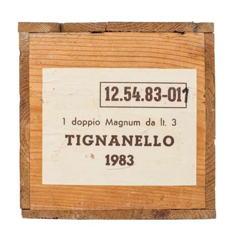 MARCHESI ANTINORI 1 magnum bottle TIGNANELLO 1983 in wooden box - фото 4