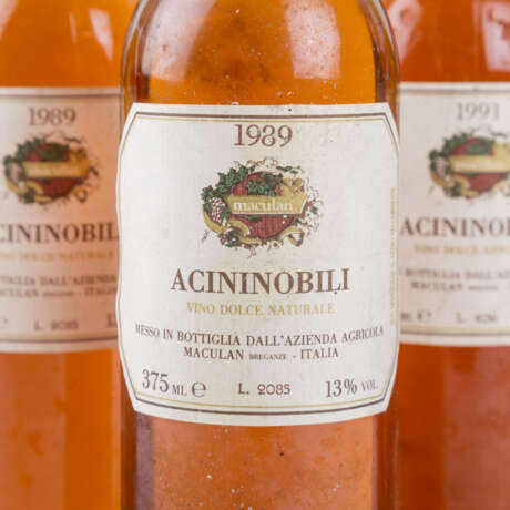 ACININOBILI 6 bottles "Vino Dolce Naturale" 1989; 1991 - фото 2